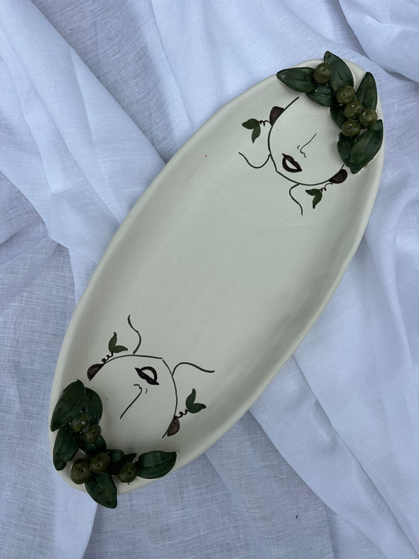 Extra Large Oval Platter ~ Patrizia Italiano ~ Oliva