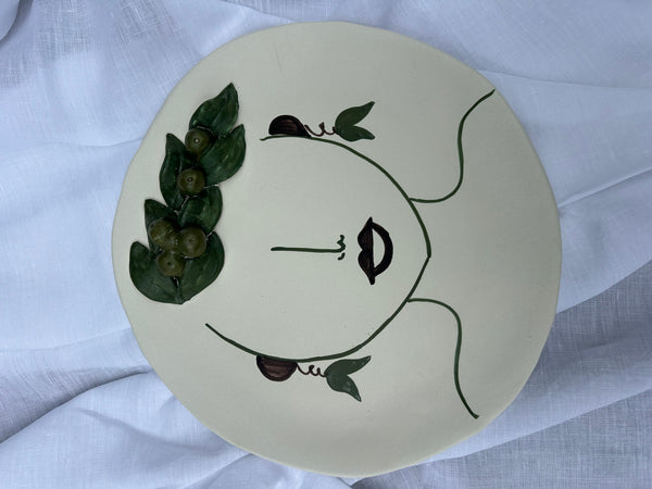 Large Round Platter ~ Patrizia Italiano ~ Oliva ~