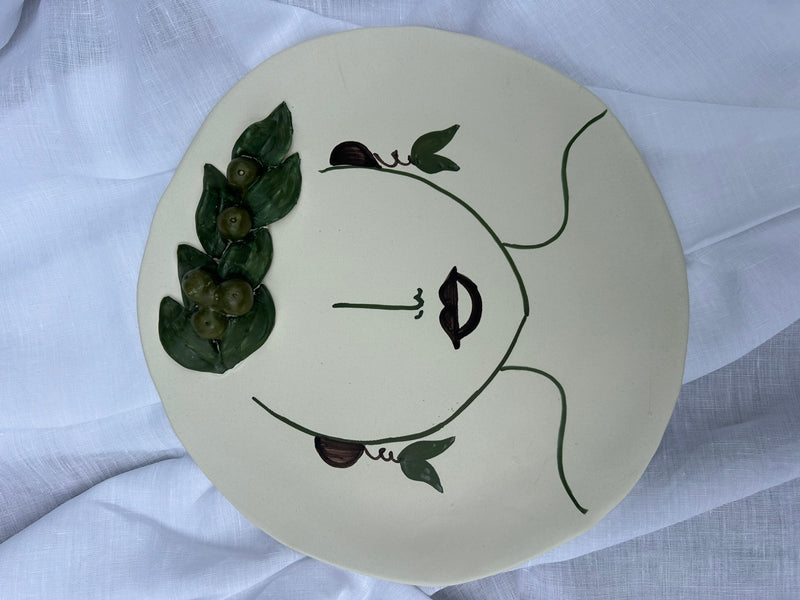 Large Round Platter ~ Patrizia Italiano ~ Oliva ~