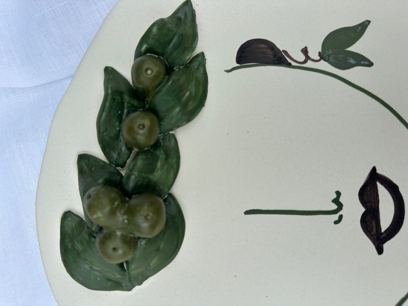 Large Round Platter ~ Patrizia Italiano ~ Oliva ~