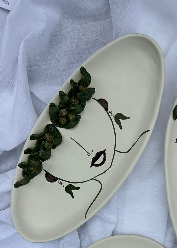 Extra Large Oval Platter ~ Patrizia Italiano ~ Oliva