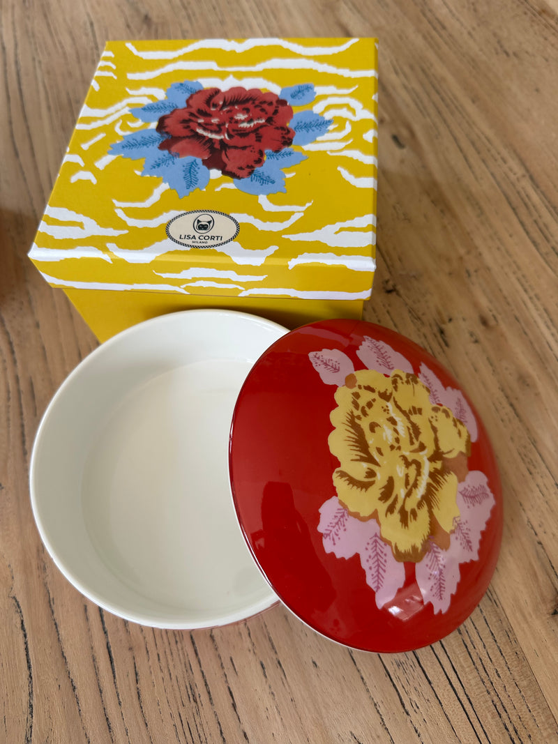 Lisa Corti Trinket Box ~ Indian Red Tiger