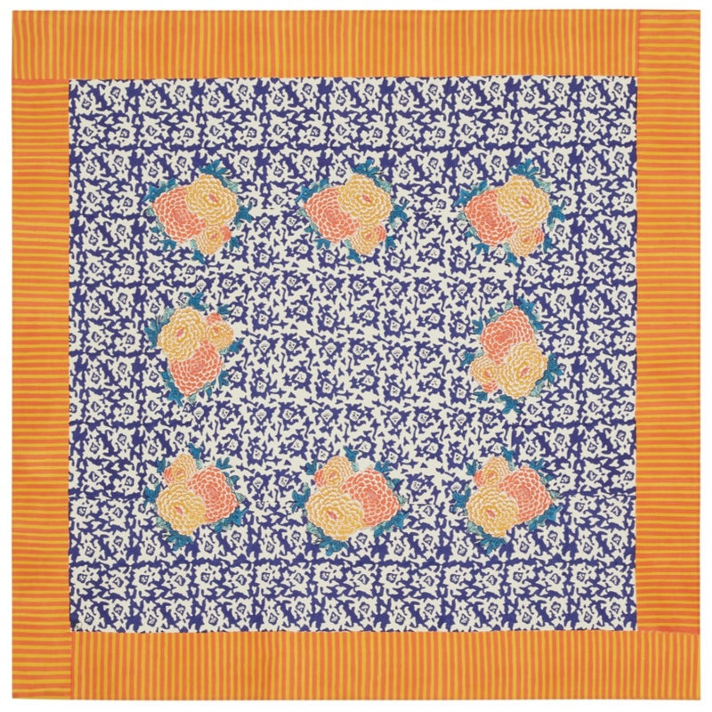 Lisa Corti ~ Arabesque Corolla Blue 180 x 180