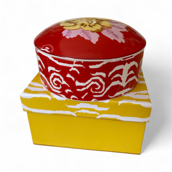 Lisa Corti Trinket Box ~ Indian Red Tiger