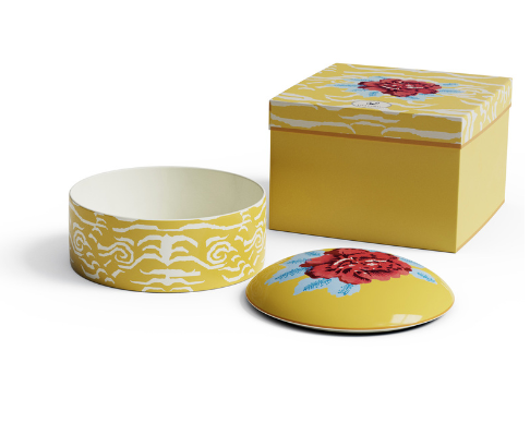 Lisa Corti Trinket Box ~ Indian Gold Tiger