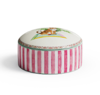Lisa Corti Trinket Box ~ Sariska Stripe Pink