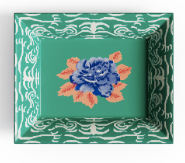 Lisa Corti Trinket Tray  ~ Indian Tiger Veronese Green