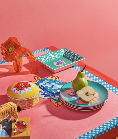 Lisa Corti Trinket Tray  ~ Indian Tiger Veronese Green