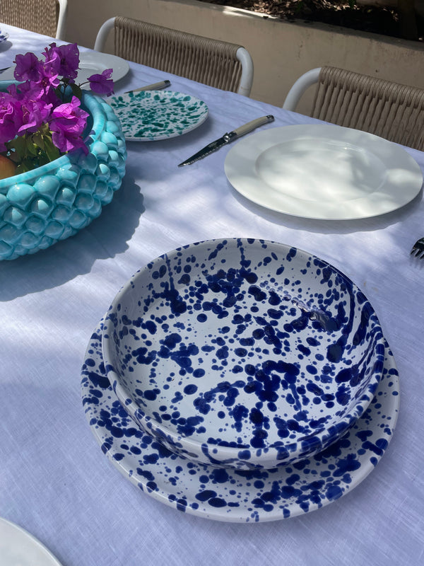 Salina Splatter bowl  ~ Il Mare Collection ~ Blu