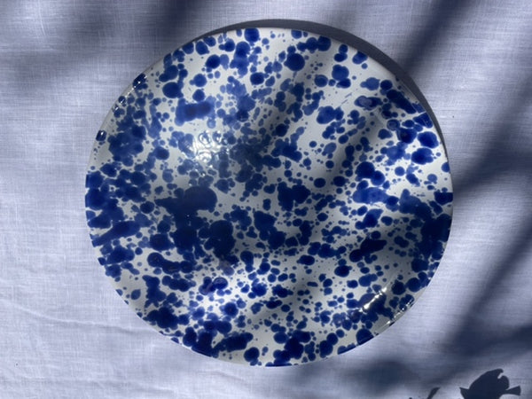 Salina Splatter side dinner plate ~ Il Mare Collection ~ Blu