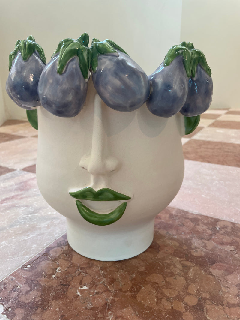 PRE ORDER L'Ammuttunata Seller of Aubergines ~ Head Vase ~ Medium