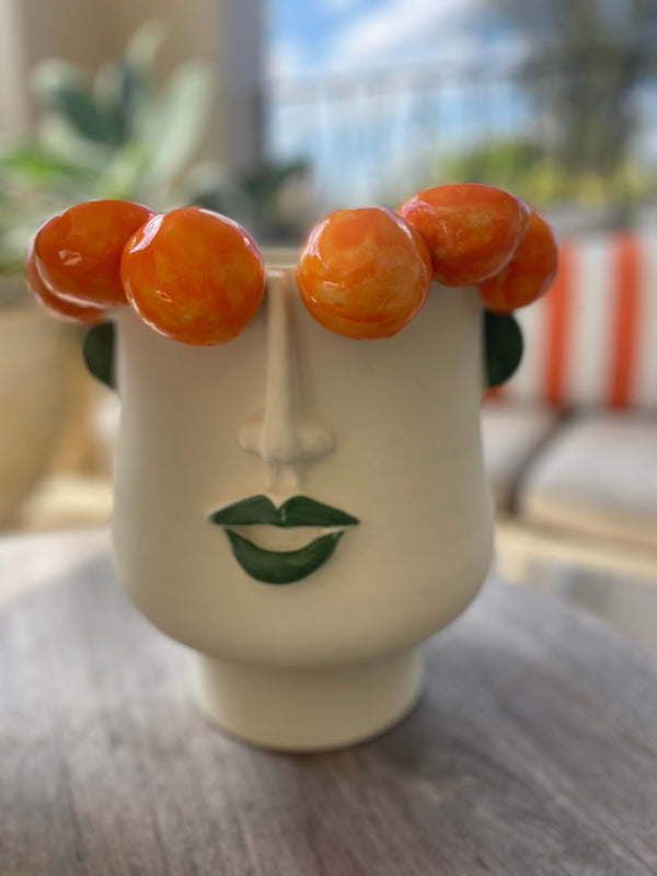 Arancia Seller of Oranges ~ Head Vase ~ Medium